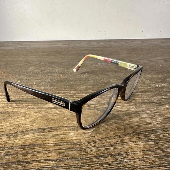 Coach Eyeglasses HC6013 Julayne 5001  Frame Dark Tortoise Rectangular 54-16-135 - Picture 1 of 6